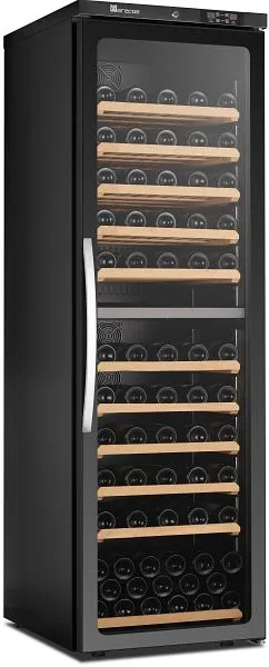Cantinetta per vino Saro 2 zone con porta vetro CV450 PV 2T 486-1020