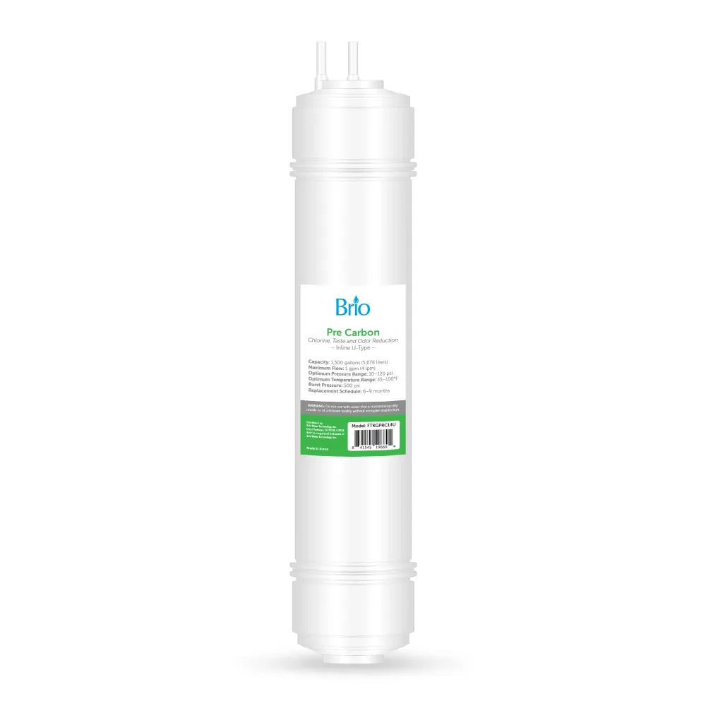 Brio 14" Pre Di carbonio Inline 1/4" U-Type Filter