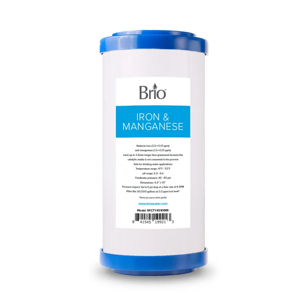 Brio Whole House 10" Ferro & Manganese Filter