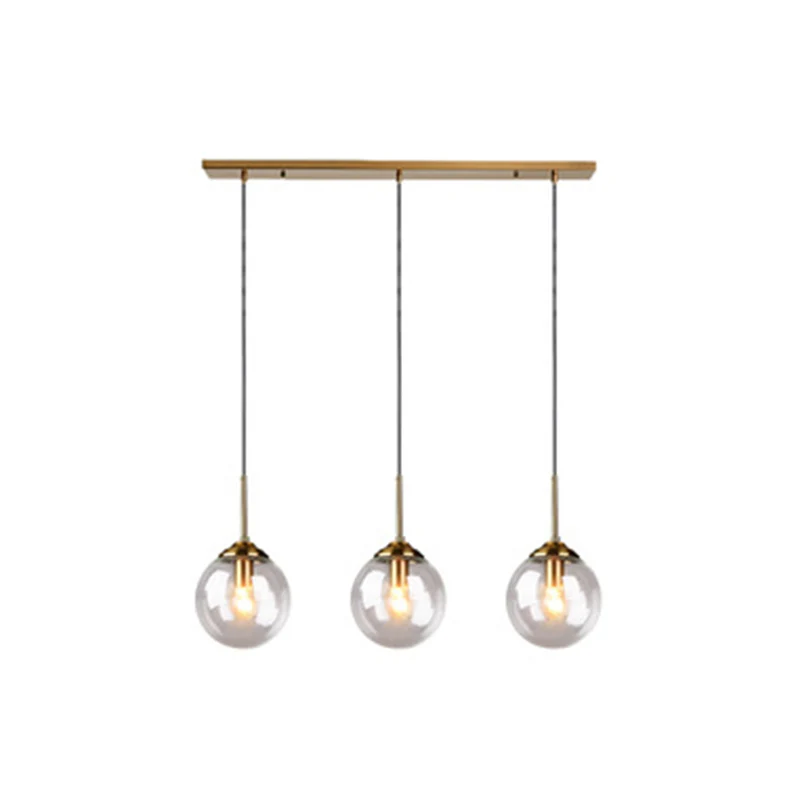 Apparecchio di illuminazione sospensione sfera Plafoniere sospensione per interni vetro contemporaneo e minimalista