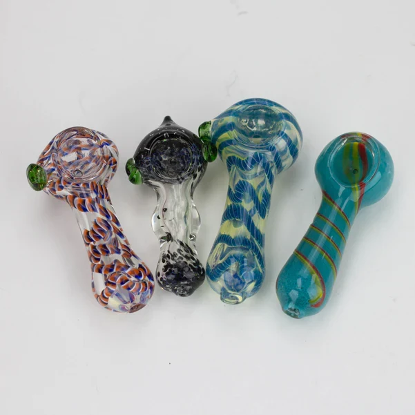 3.5” Assorted Design Soft Cristallo Hand Pipe