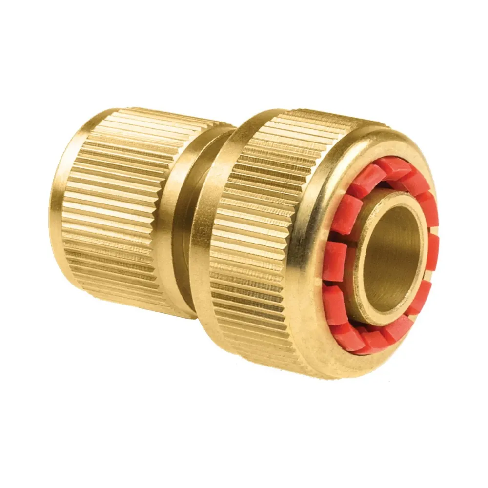Cellfast Brass 52-825 Istantaneo Connector 3/4" Brass Hose Pipe Watering Connector Water Flow Stop Heavy Duty