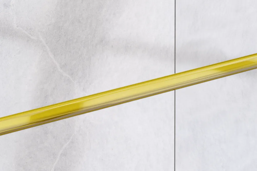 Decorative glass strip bathroom or kitchen giallo sole 1