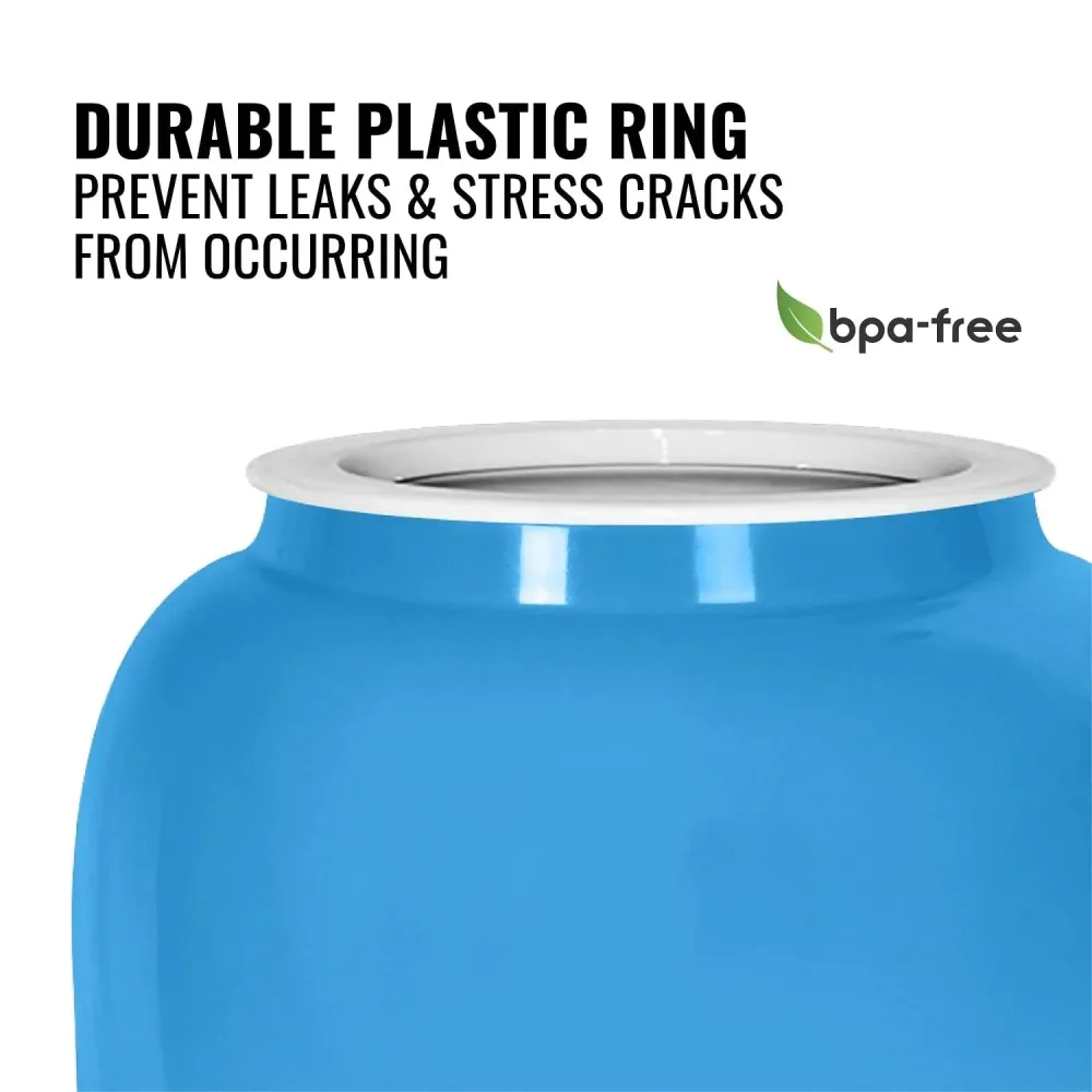 GEO Porcelain Ceramica Crock Water Dispenser - Baby Blue