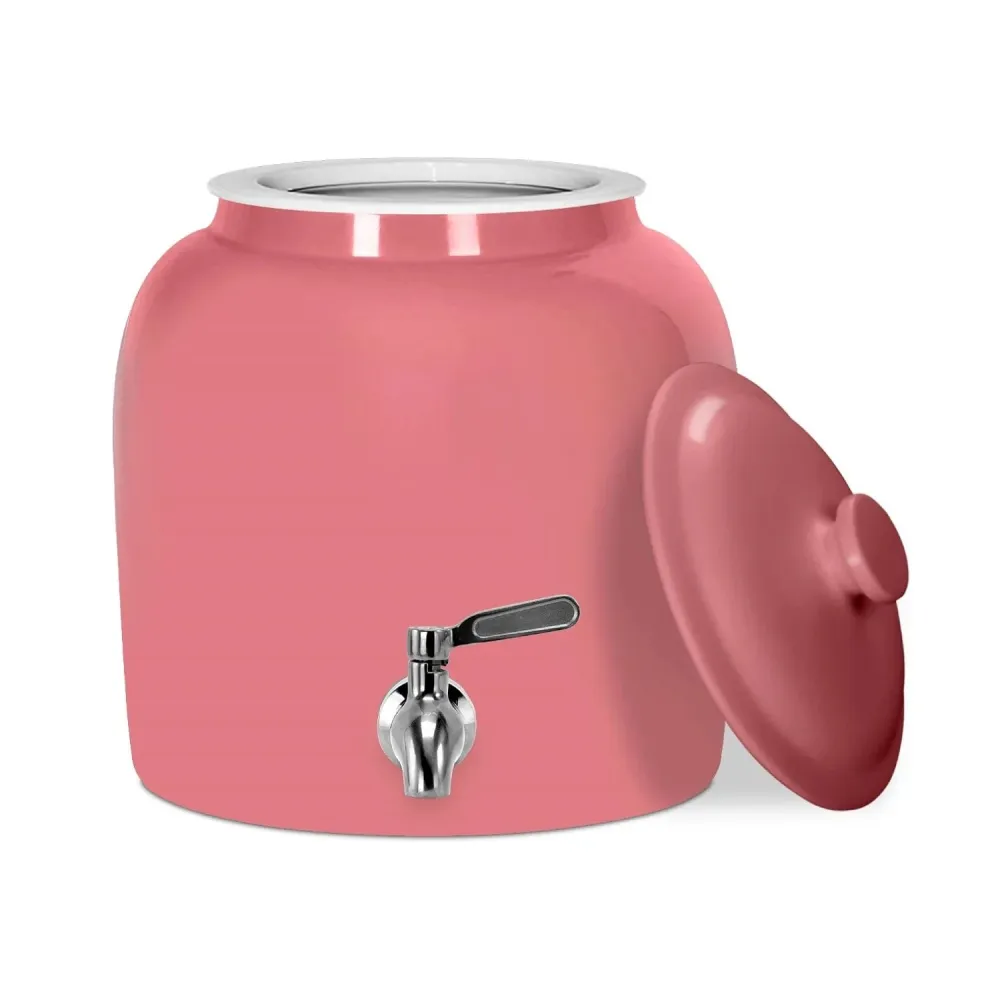 GEO Porcelain Ceramica Crock Water Dispenser - Pink