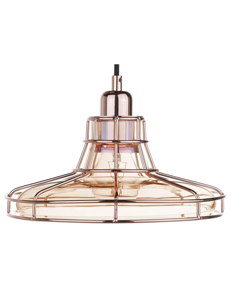 Glass Pendant Lamp Rame antico TORRE