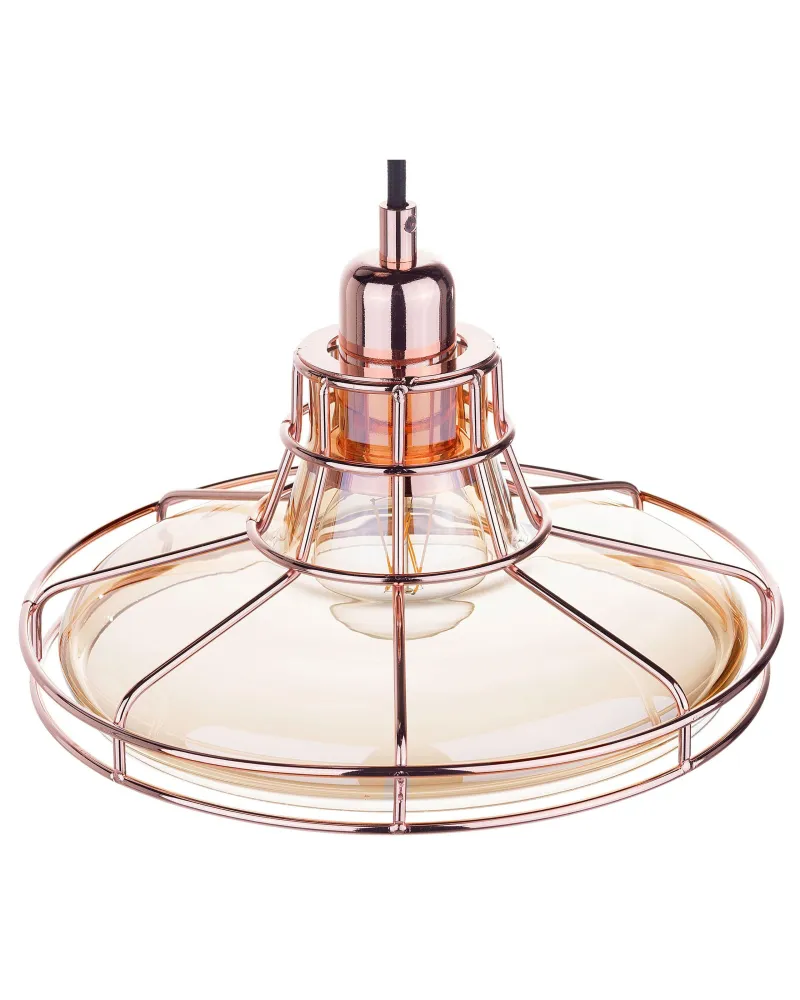 Glass Pendant Lamp Rame antico TORRE