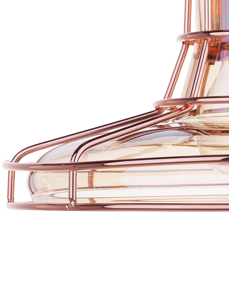 Glass Pendant Lamp Rame antico TORRE