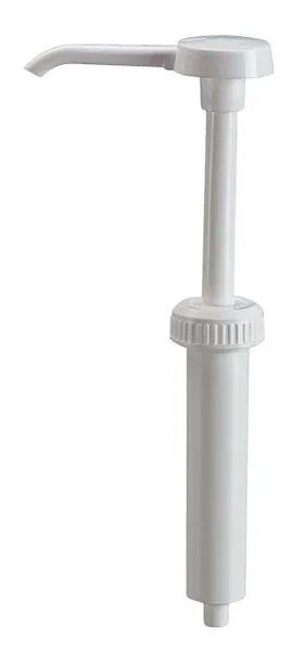 Pompa dosatrice APS Ø 45 cm altezza: 40 cm polipropilene bianco cilindrata 30 ml con tubo montante da 30 cm 88271
