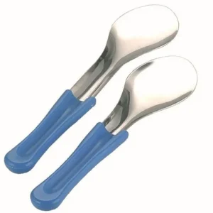 Spatola per ghiaccio Schneider modello esteso 300 mm con manico plastica blu 195110
