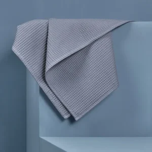 Coperta per bebè waffle piqué grigia
