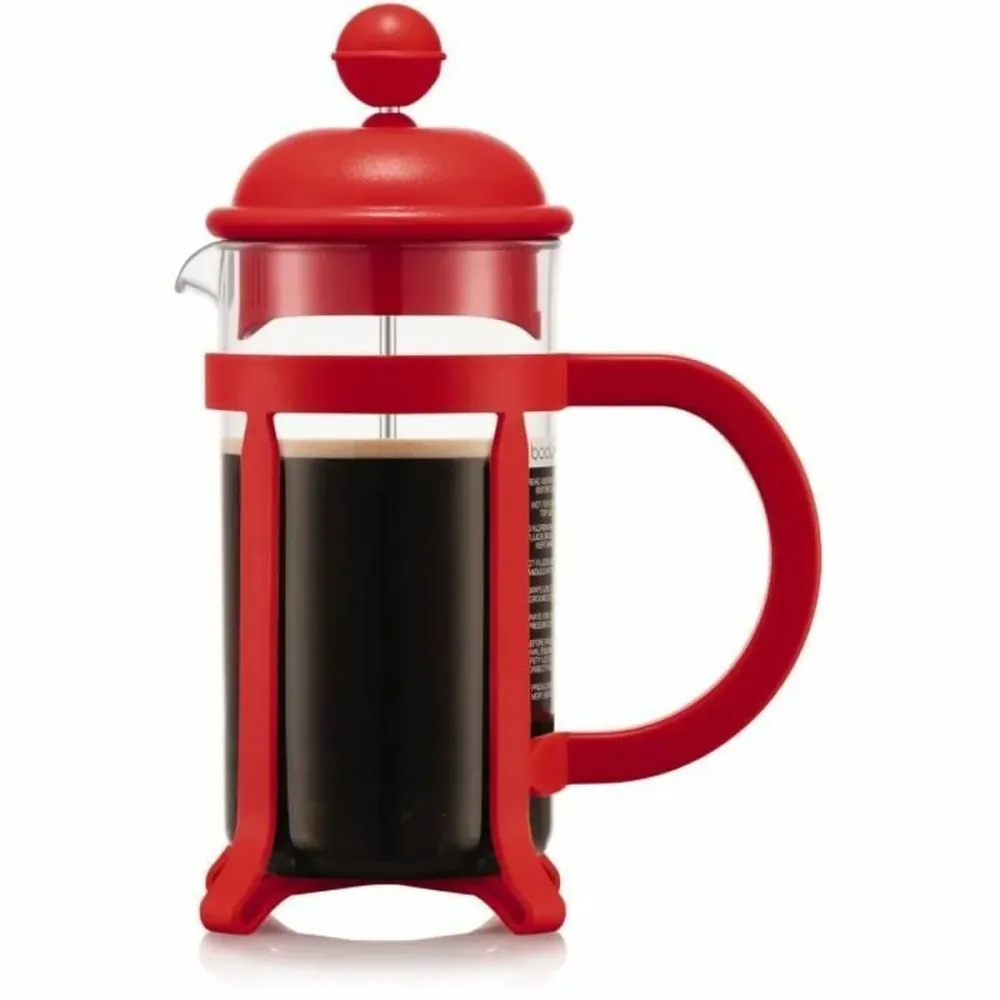 Caffettiera Stantuffo Bodum Rosso con Schiumalatte Integrato