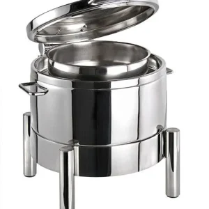 Scaldavivande APS rotondo -PREMIUM- 44 x 48 cm altezza: 39 cm acciaio inossidabile 18/8 1 telaio 1 vasca dell'acq...