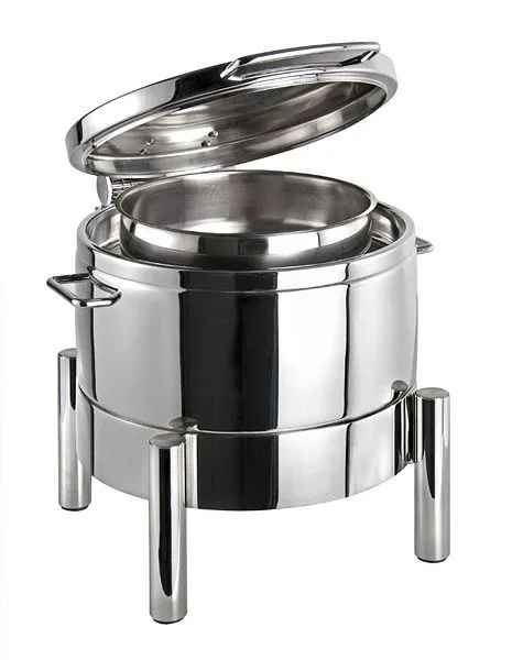 Scaldavivande APS rotondo -PREMIUM- 44 x 48 cm altezza: 39 cm acciaio inossidabile 18/8 1 telaio 1 vasca dell'acq...