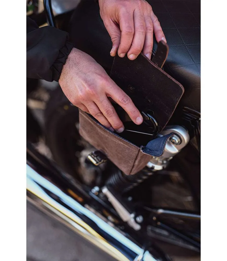 Certificato BPA Free Brown Lock Bag - Cafe Twin x Trip Machine