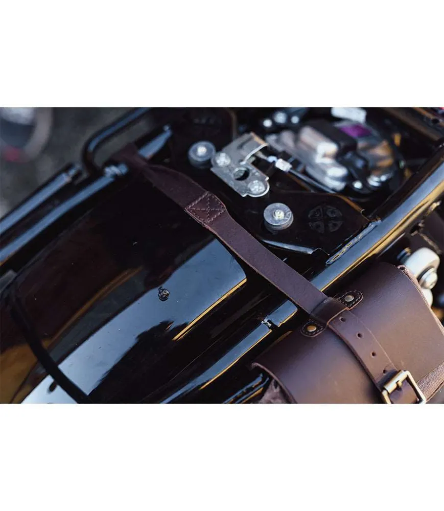 Certificato BPA Free Brown Lock Bag - Cafe Twin x Trip Machine