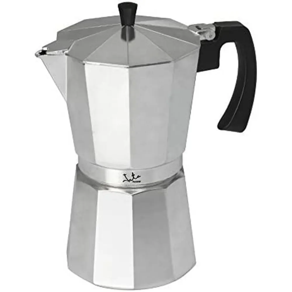 Caffettiera Italiana JATA CCA12 Alluminio 12 Tazze Argentato da 1.5 Litri