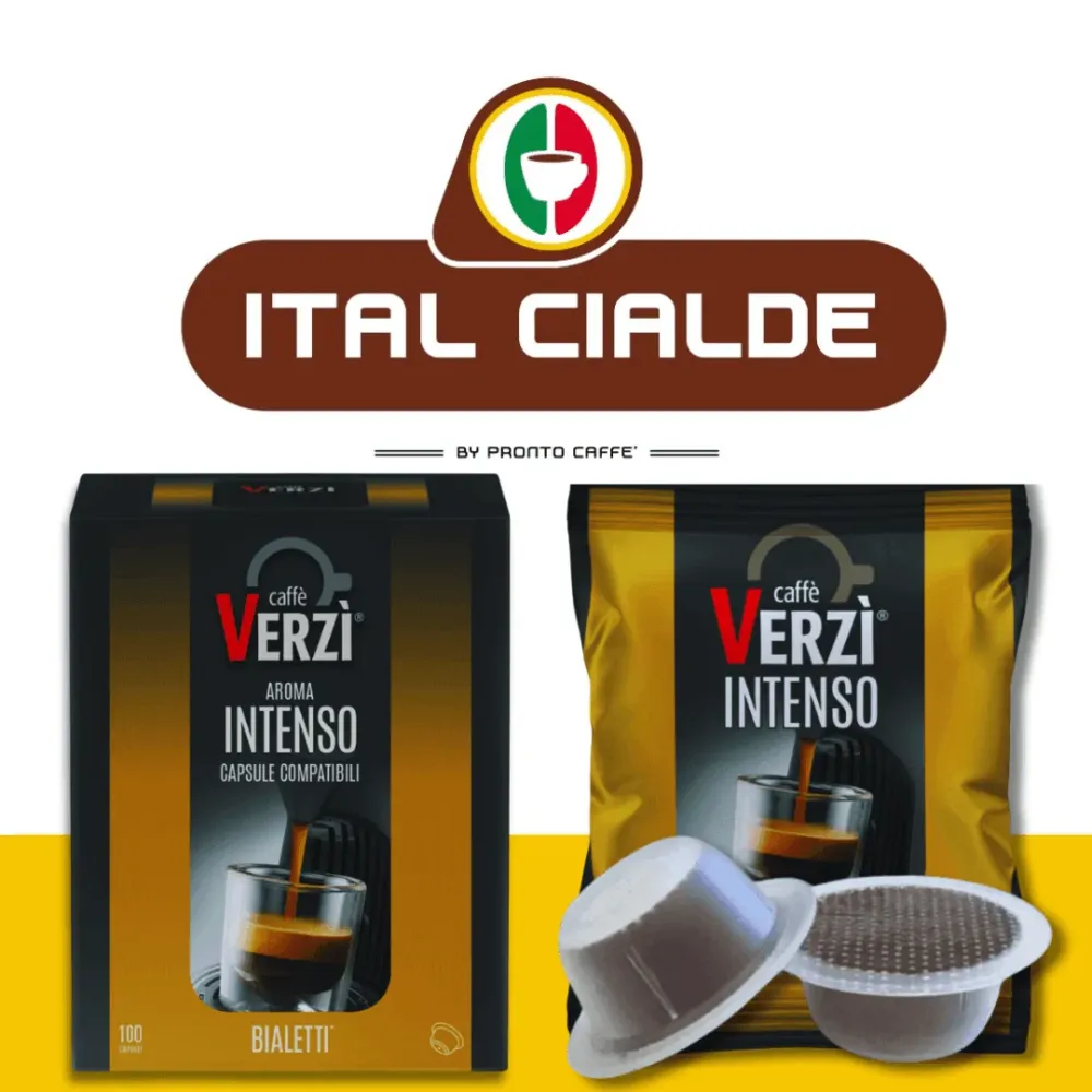 100 Capsule Bialetti Caffè Verzì Aroma Intenso