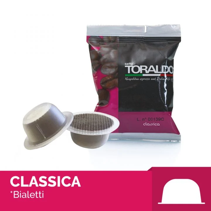100 Capsule Caffè Toraldo Compatibili BIALETTI Miscela CLASSICA