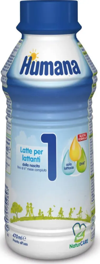 12x Humana Latte Humana 1 Liquido 12x470ml 12 Bottiglie Da 470ml Cad.