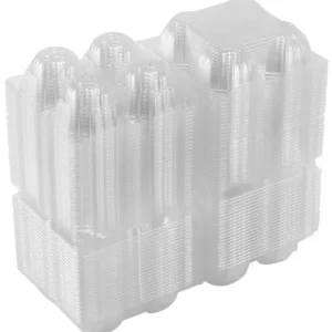 51x Confezioni Portauova Da 4 Uova Plastica Con Coperchio Da Materiali Riciclati
