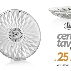 ACH/CENTROTAVOLA VETRO 25CM DP03