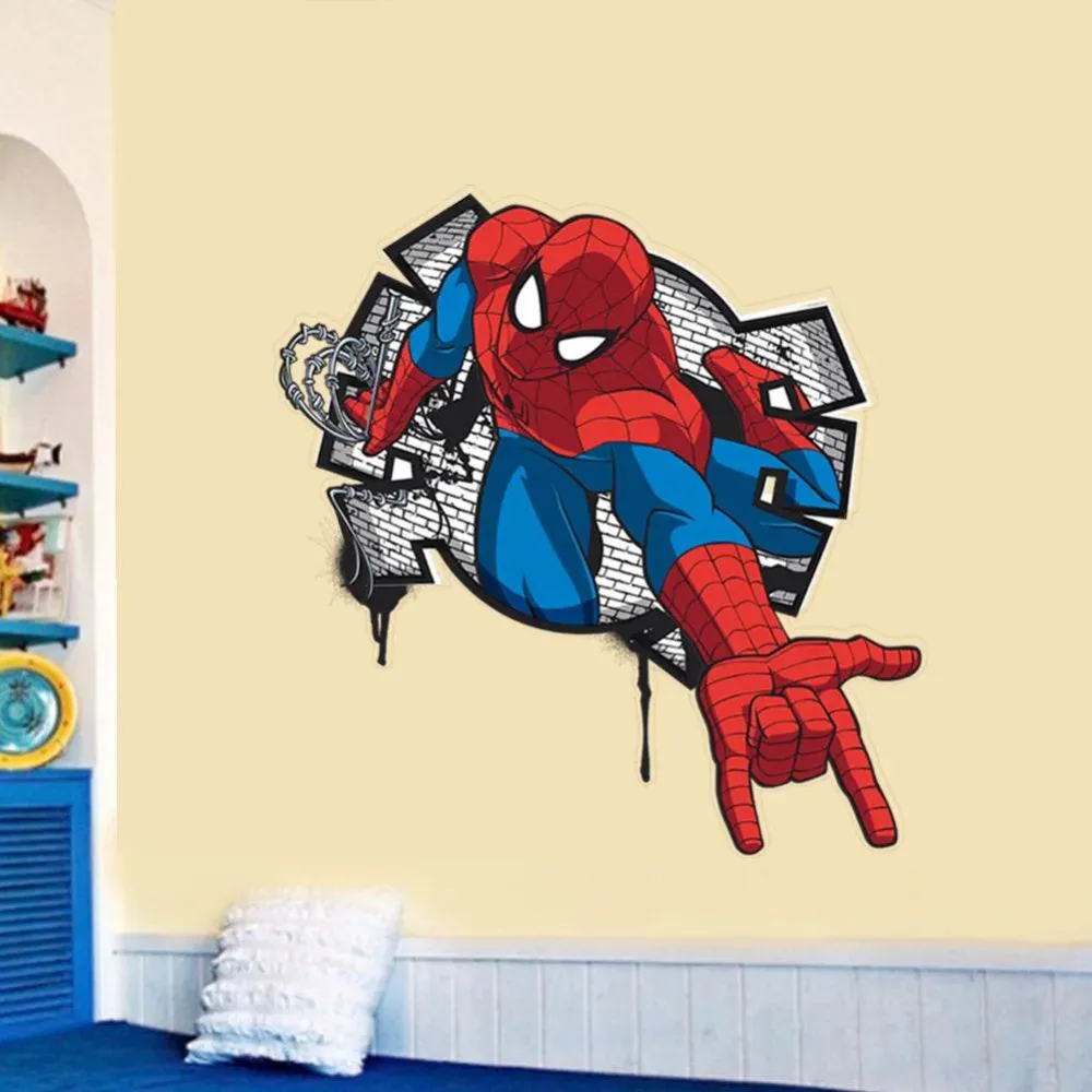 Adesivi decorativi XXL dei cartoni animati di Spider-Man