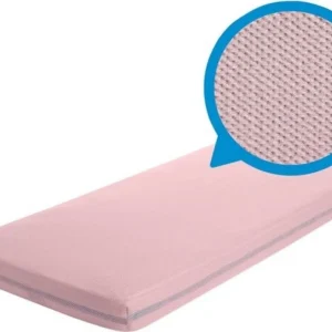 Aerosleep Lenzuolo Coprimaterasso per Lettino Pink