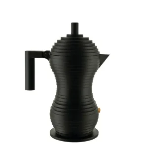 Alessi Caffettiera Pulcina Acciaio Nero 3 Tazze