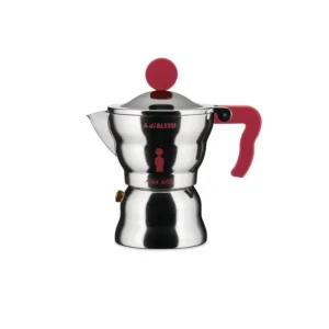 Alessi Moka Caffettiera Espresso 1 Tazza Rossa