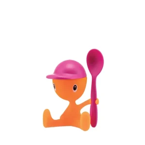 Alessi Portauovo Cico con Spargisale e Cucchiaino Rosa