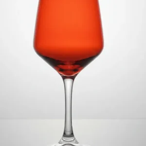 AR.CA Set 6 Calici Vino Sfumati Rosso Rubino 430ml | Maison Fantoni Fine Glass | Bicchieri Design Gradiente Moderno | Alte...