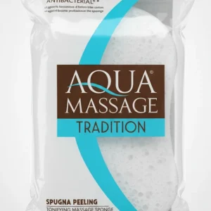 Arix Aqua Massage Spugna Peeling Tonificante con Antibatterico Doppia Funzione Dermatologicamente Testata
