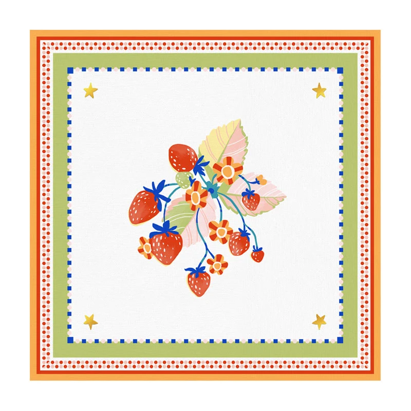 Baci Milano Mamma Mia Tovaglietta Antimacchia Fragole 38x38 cm