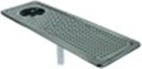 bacinella raccogliagocce con doccia per bicchieri lar. 634mm p 202mm h 25mm montaggio interno