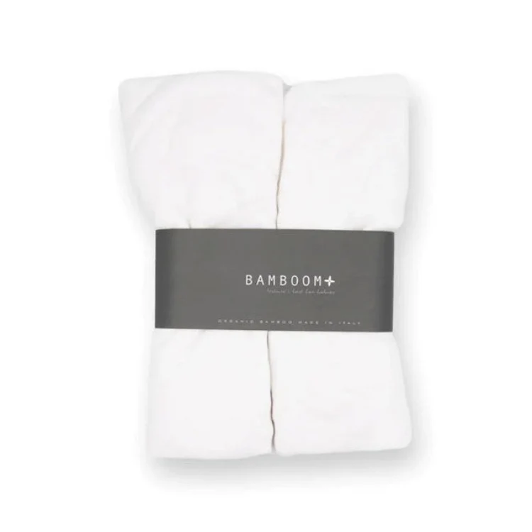 Bamboom copri materasso per culla 2pz 80x40cm - lenzuolo con angoli (lista n Andrea e Giada)