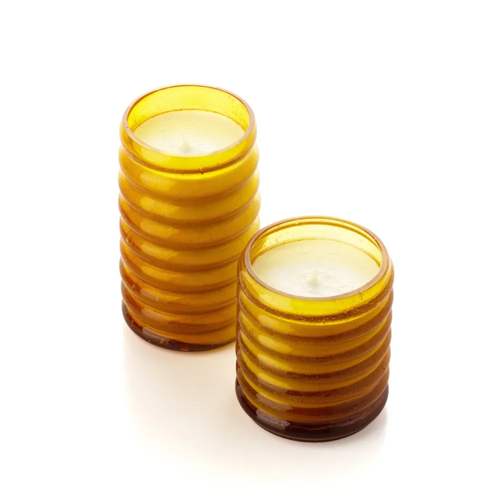 Il Barattolo Portacandele Golden Hive - Miele - Alto