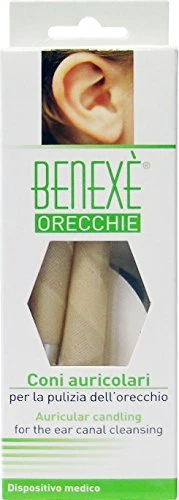 12 x BENEXE' Coni Auricolari Pulizia Orecchio 2 Pezzi