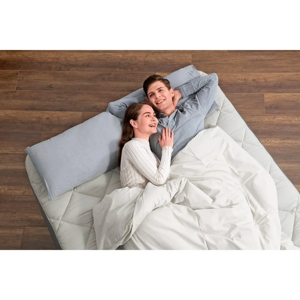 Bestway - Tough Guard/Fortech Materasso gonfiabile con copertura con cerniera e pompa elettrica integrata