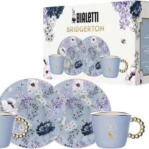 Bialetti - Bridgerton Set 2 Tazzine con Piattino