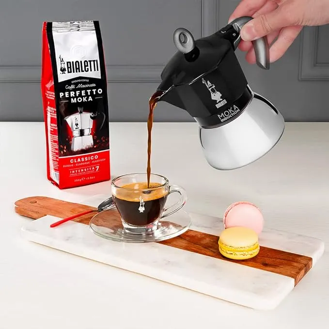 Bialetti - Moka Induction 2 Tazze Nero