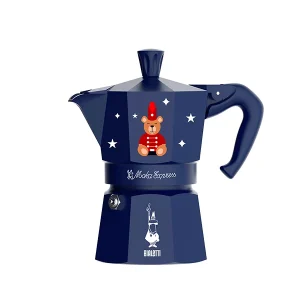 Bialetti - Natale Moka 3 Tazze Blu