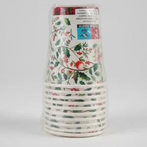 Bibo Table Decor Bicchieri Cartoncino Natalizi 10 pezzi