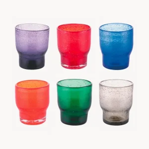 Bicchieri acqua pasta di vetro Unico, Colorful