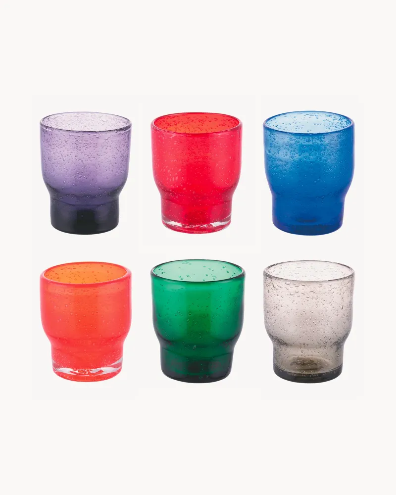 Bicchieri acqua pasta di vetro Unico, Colorful