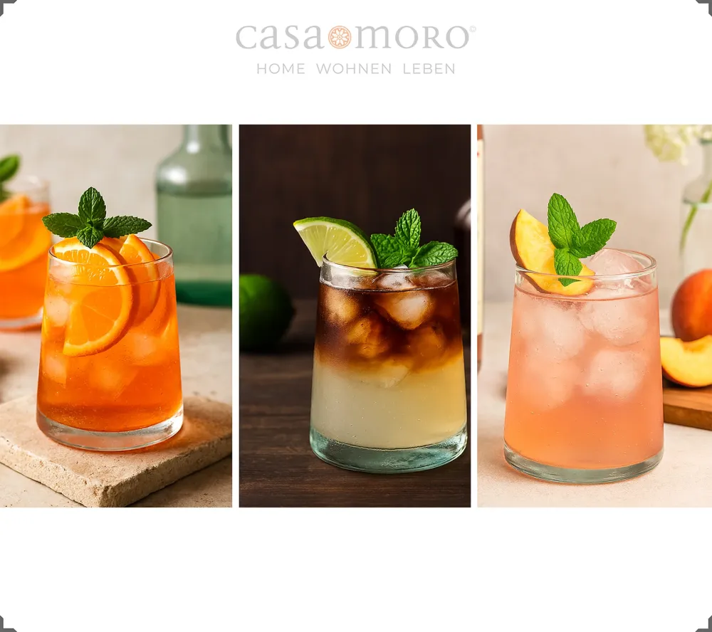 Bicchieri da cocktail e bicchieri da long drink