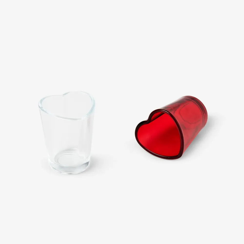 Bicchieri cuore - 2 pz