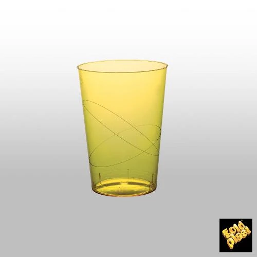 50 BICCHIERI GIALLO LIMONE TRASPARENTI
