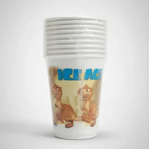 Bicchieri ICE AGE 3 Cartoncino 200ml 10 Pezzi | Tema L'Era Glaciale Festa Bimbi | Kit Tavola Ufficiale