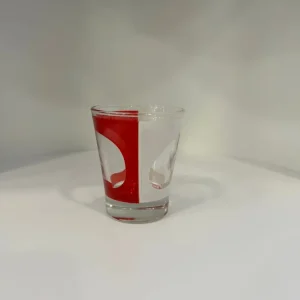 BICCHIERI LIQUORE BIANCO E ROSSO 6PZ